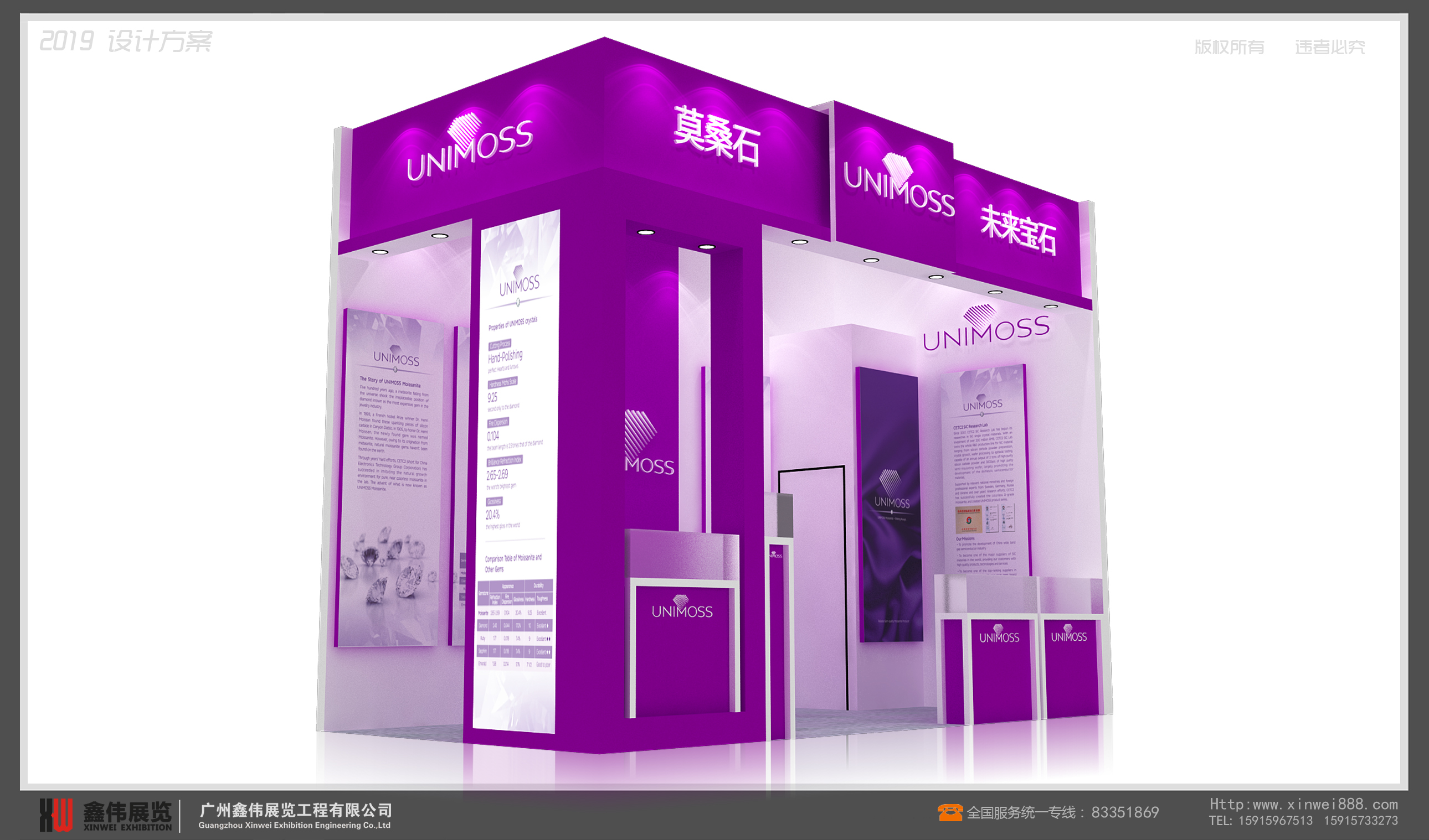 莫桑石,珠寶展